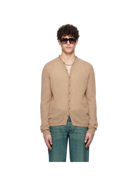 paloma wool Tan Button Alone Cardigan