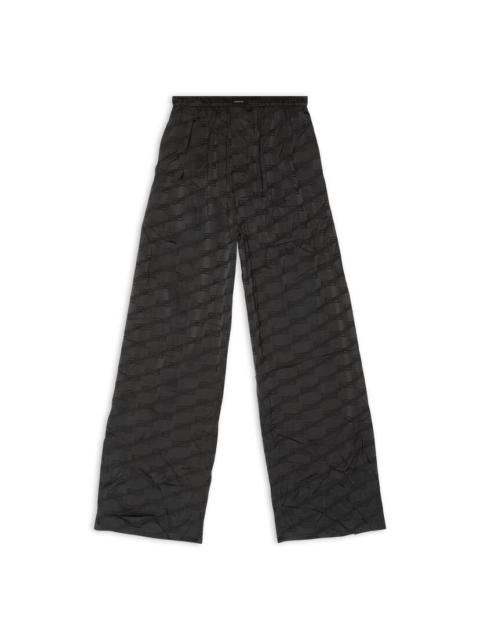 BALENCIAGA Men's Bb Monogram Pyjama Pants in Black