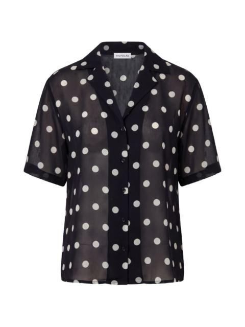 NICHOLAS Sonora relaxed crop shirt