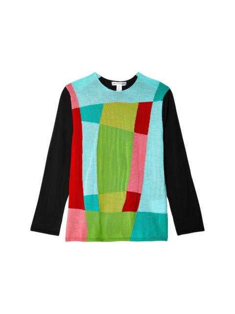 colour-block jumper