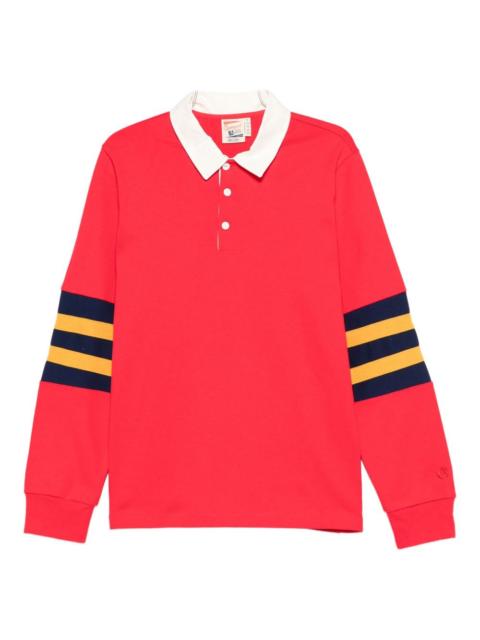 Champion stripe-detail long-sleeve polo shirt