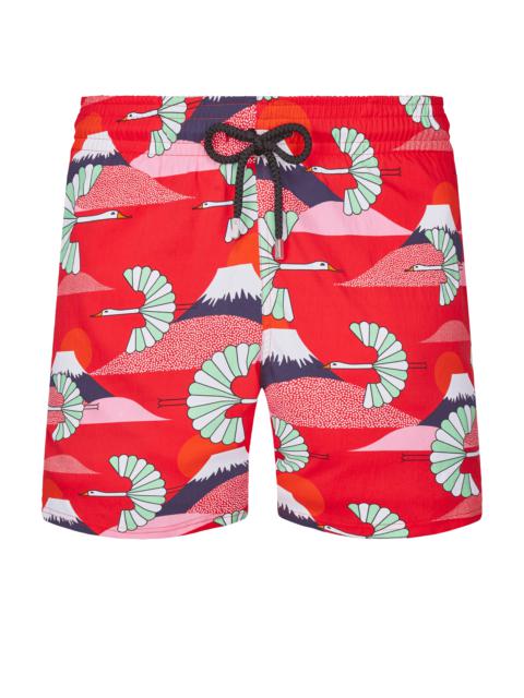 Vilebrequin Men Stretch Swim Trunks Japan Birds