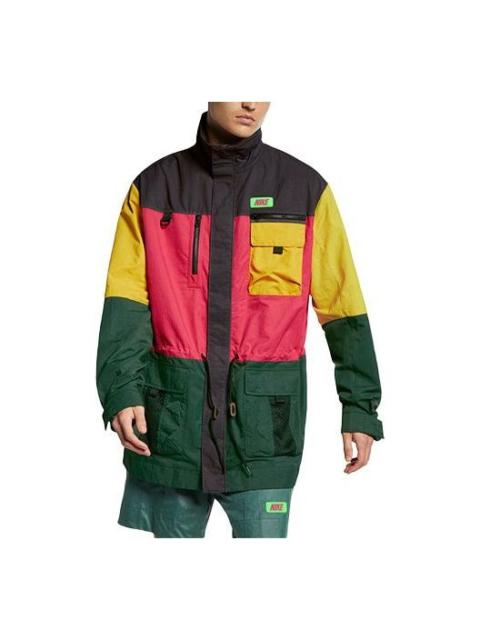 Nike Nike Colorblock logo Sports Loose Jacket CJ1459-082