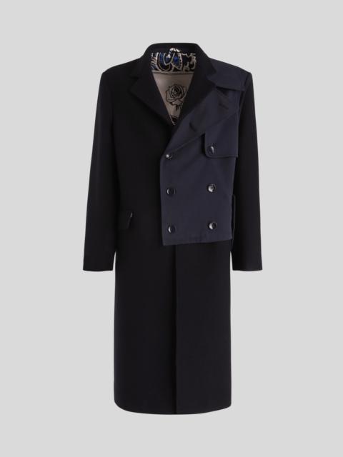 Etro SEMI-TRADITIONAL COAT WITH PATCH
