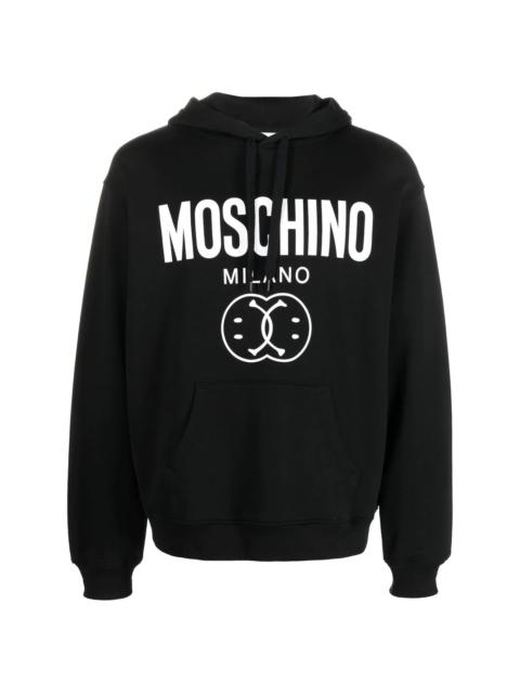 logo drawstring hoodie