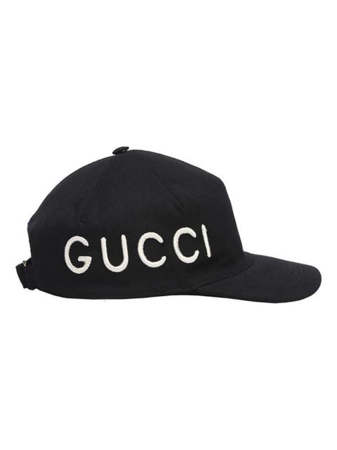GUCCI (WMNS) Gucci Love Logo Embroidered Hat 'Black' 478948-3HD05-1000