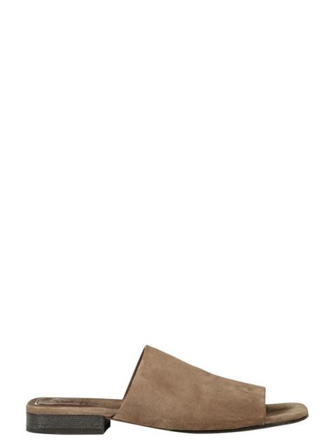 Brunello Cucinelli Block Heel Slide