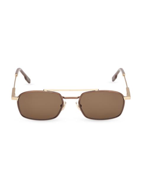 ZEGNA Men's 54MM Aviator Sunglasses - Brown