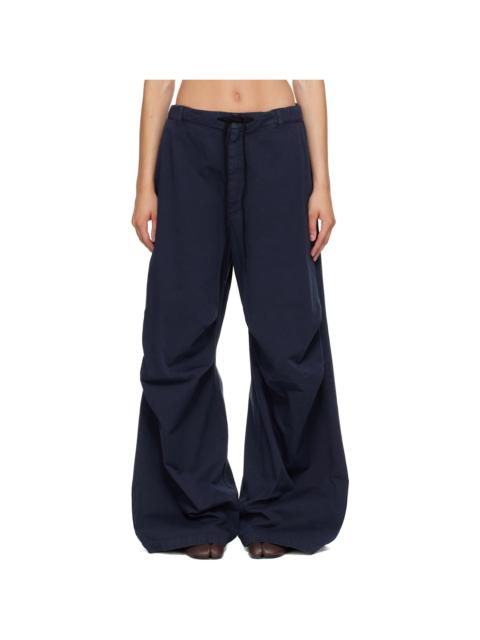 MM6 Maison Margiela Navy Overdyed Trousers