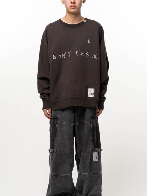 Maison MIHARAYASUHIRO Don't Tag Me. Sweatshirt