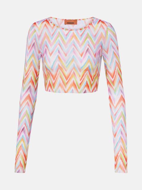 Missoni Chevron cropped top