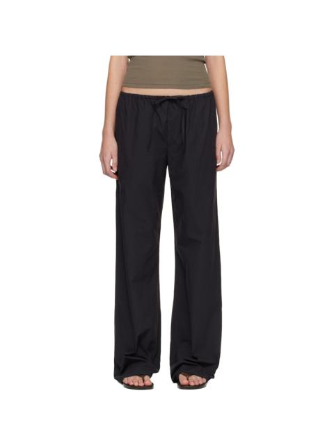 MATTEAU Black Drawcord Trousers