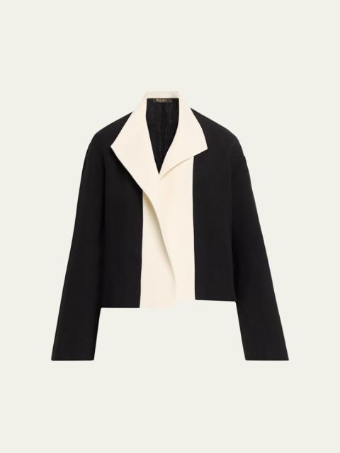 Loro Piana Jeff Linen Short Caban Jacket