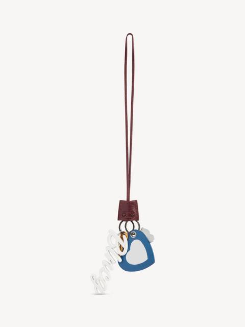 BALENCIAGA Women's Le City Charm Heart in New Brown/denim Blue