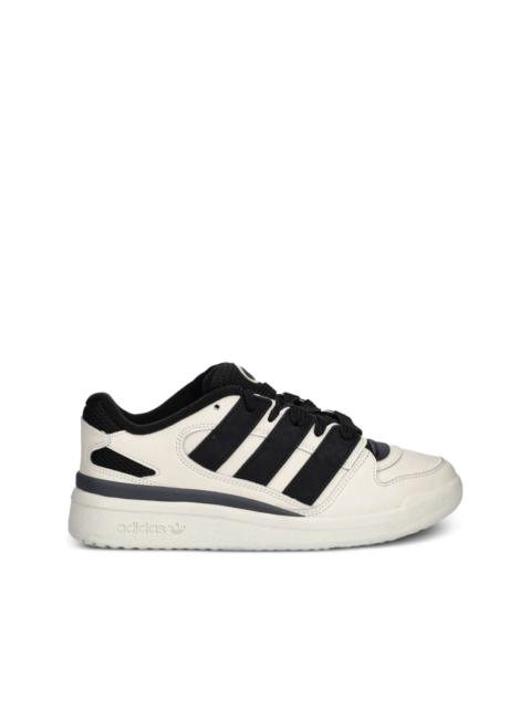 adidas three-stripes leather trainers