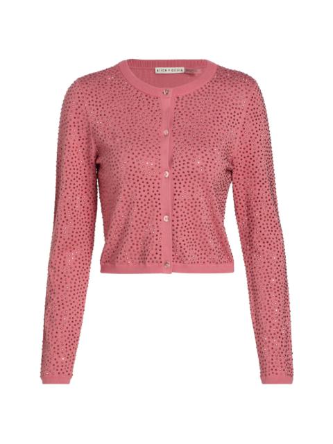 Alice + Olivia Women's Carson Embellished Cardigan - Deep Rose Gold