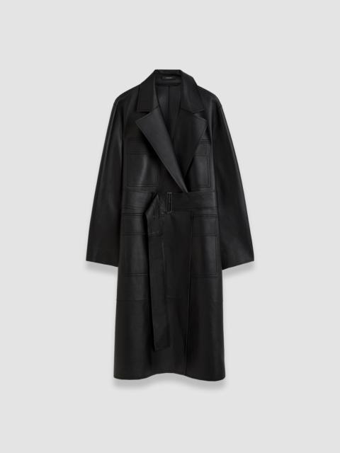 JOSEPH Octave Bonded Leather Coat