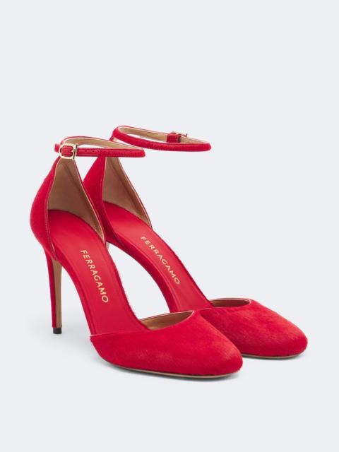 FERRAGAMO Maily calf hair pumps