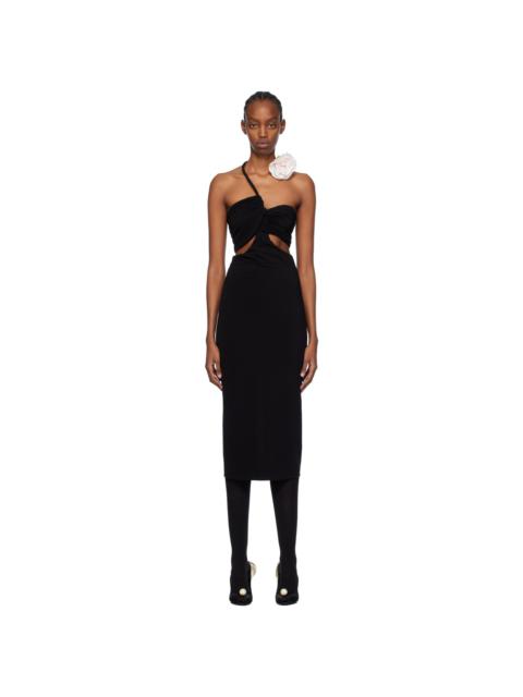 MAGDA BUTRYM Black Cutout Wire Minidress