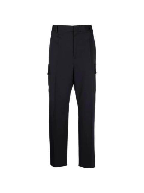 multiple-pocket tailored trousers
