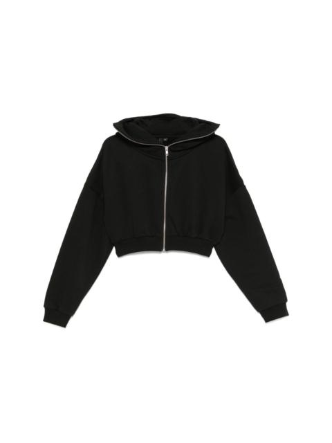 entire studios cropped zip-up hoodie