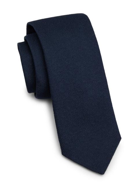 Canali Men's Wool-Silk Tie - Navy