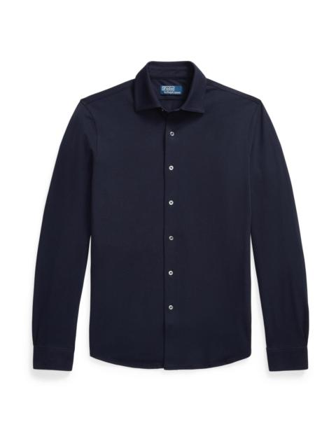 Polo Ralph Lauren Men's Lux Micro Piqué-Knit Cotton Shirt - Rl Navy