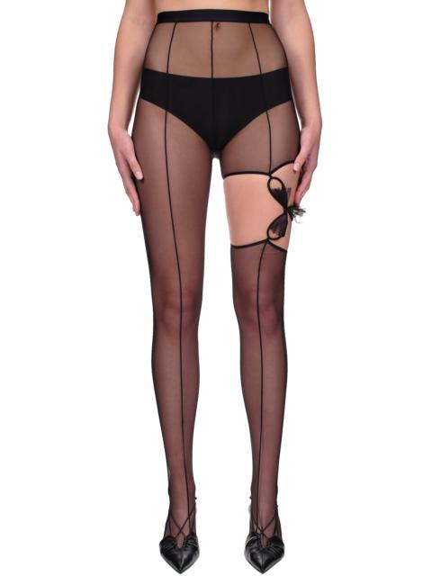 Keyhole Gathered Tights