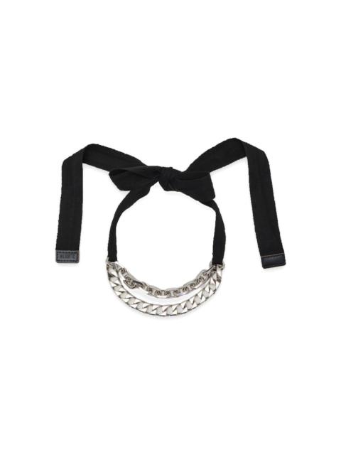 Plan C ribbon-bow chain necklace