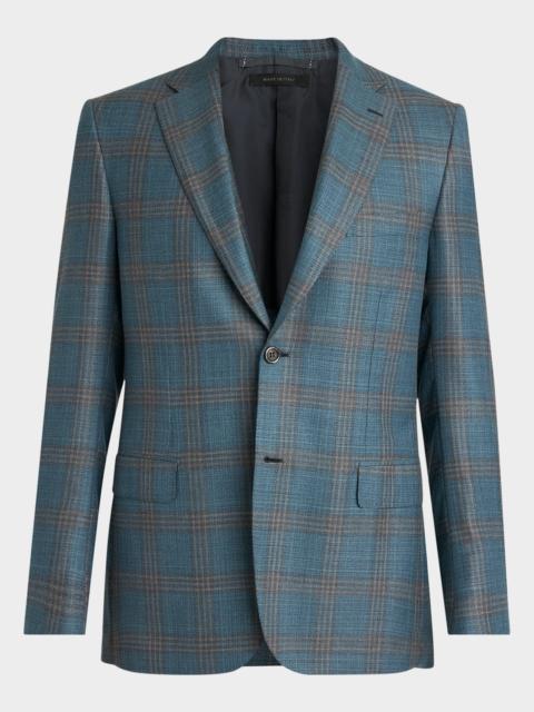 Brioni Men's Wool Plaid Single-Breasted Sport Coat