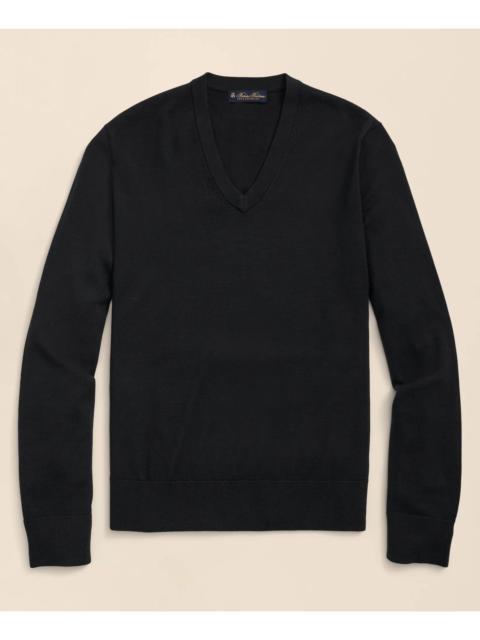 Brooks Brothers Ultimate Merino Wool V-Neck Sweater