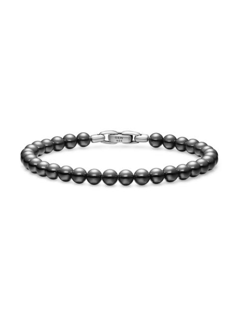 DAVID YURMAN Men's Spiritual Beads Bracelet in Sterling Silver - Hematine