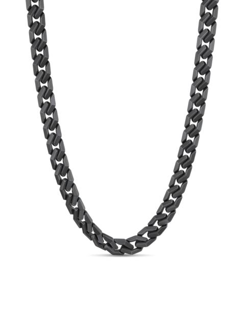 DAVID YURMAN Men's Curb Chain Angular Link Necklace in Black Titanium, 11.5MM - Black