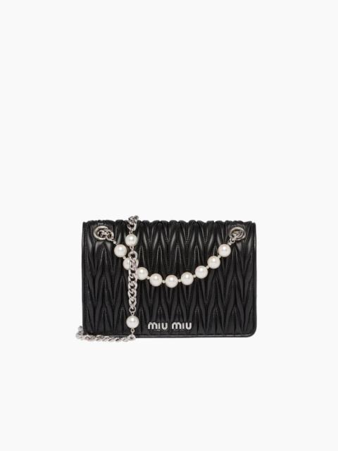 Miu Miu Matelassé nappa leather shoulder bag