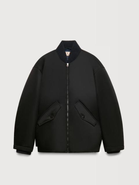 Marni BLACK NYLON BOMBER JACKET