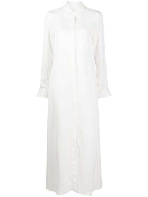 TWP long-sleeve maxi shirt dress