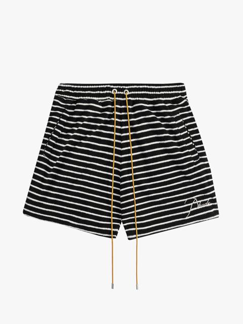 RHUDE STRIPE TOWEL SHORT