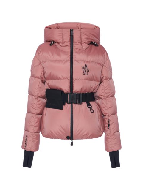 Moncler Grenoble Bouquetin Belted Nylon Down Jacket pink