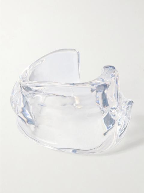 Completedworks Draped resin cuff Clear