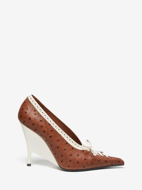 Alexander McQueen Women's Koko Pump in Brown