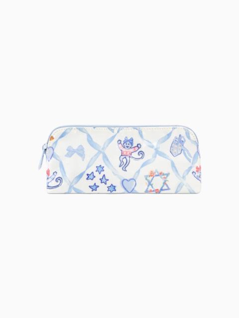 LoveShackFancy LoveShackFancy x Roller Rabbit Starry Nights Lattice Small Makeup Bag