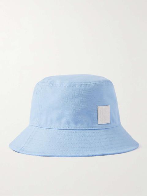 Raf Simons Logo-Appliquéd Cotton-Canvas Bucket Hat