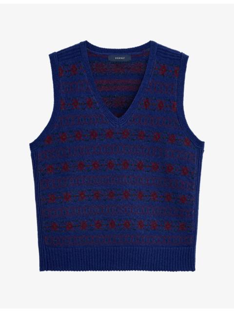 soeur Ileana V-Neck Merino-Wool Vest