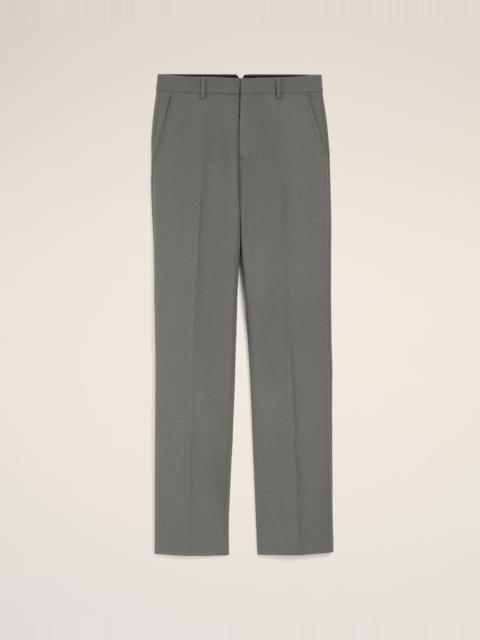 AMI Paris GREY WOOL STRAIGHT TROUSERS