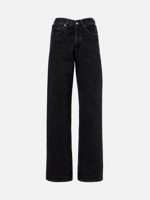 SAINT LAURENT High-rise wide-leg jeans