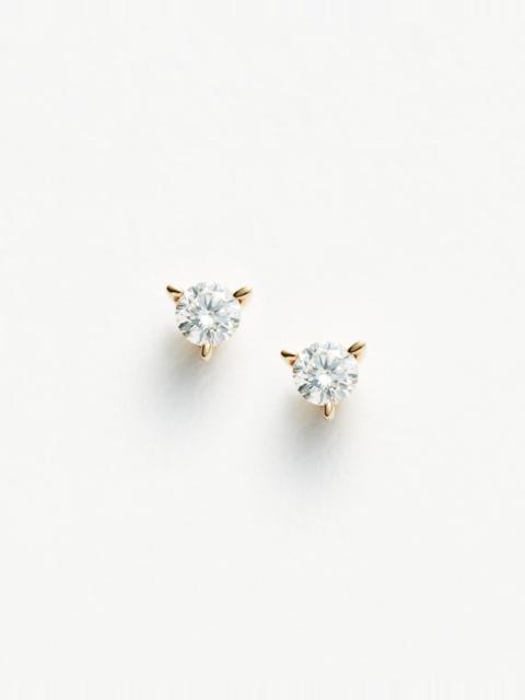 MISSOMA Solid Gold Small Solitaire Diamond Stud Earrings