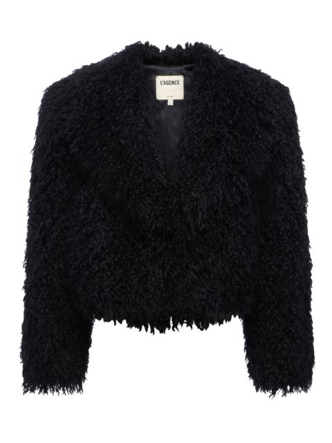 Aura Cropped Faux Fur Jacket