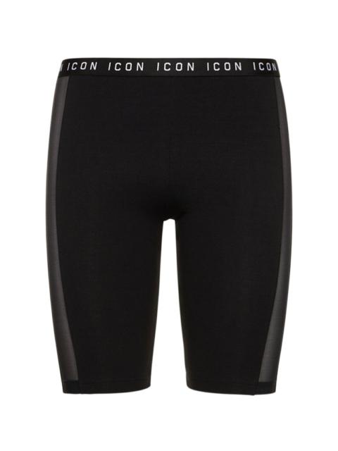 DSQUARED2 Icon jersey & mesh cycling shorts