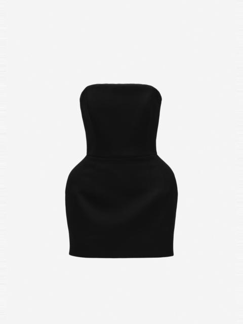 MAGDA BUTRYM Strapless mini dress in black