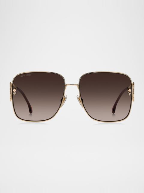 Etro 0070S Square Metal Sunglasses